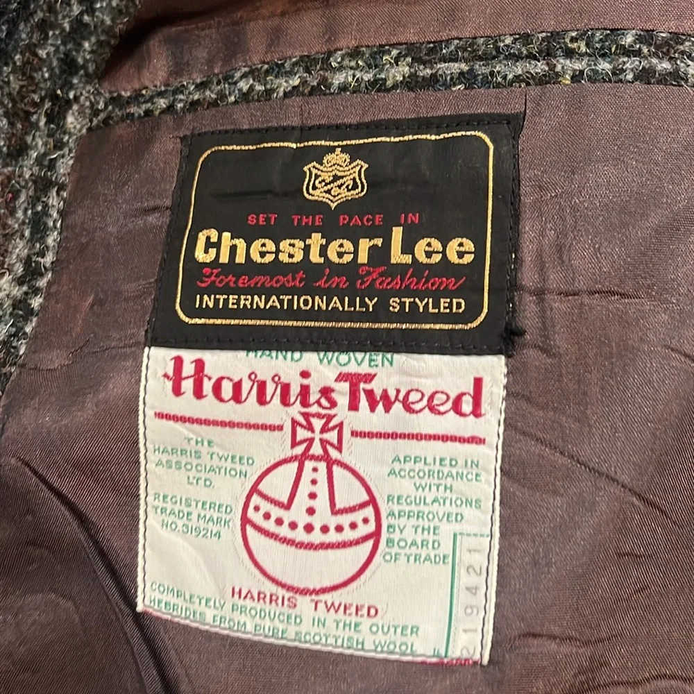 Chester Lee Harris Tweed Wool Suitcoat Blazer